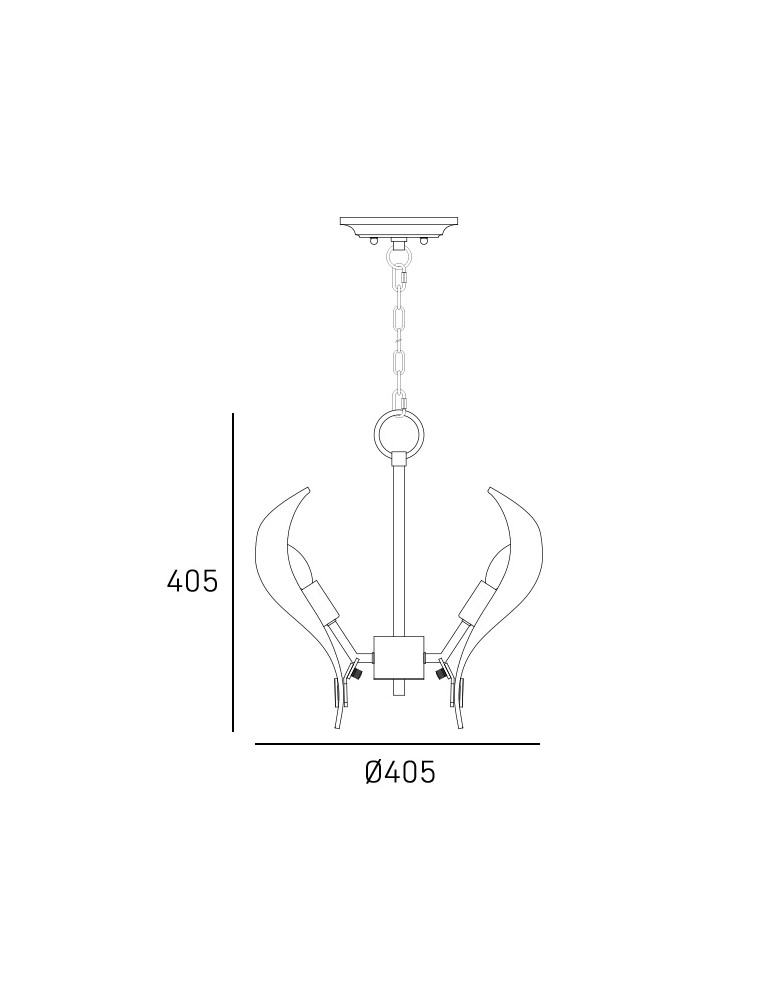 Glamour chandeliers - CosmoLight CANNES pendant lamp P06722BR - product kolory-swiatla.pl 3