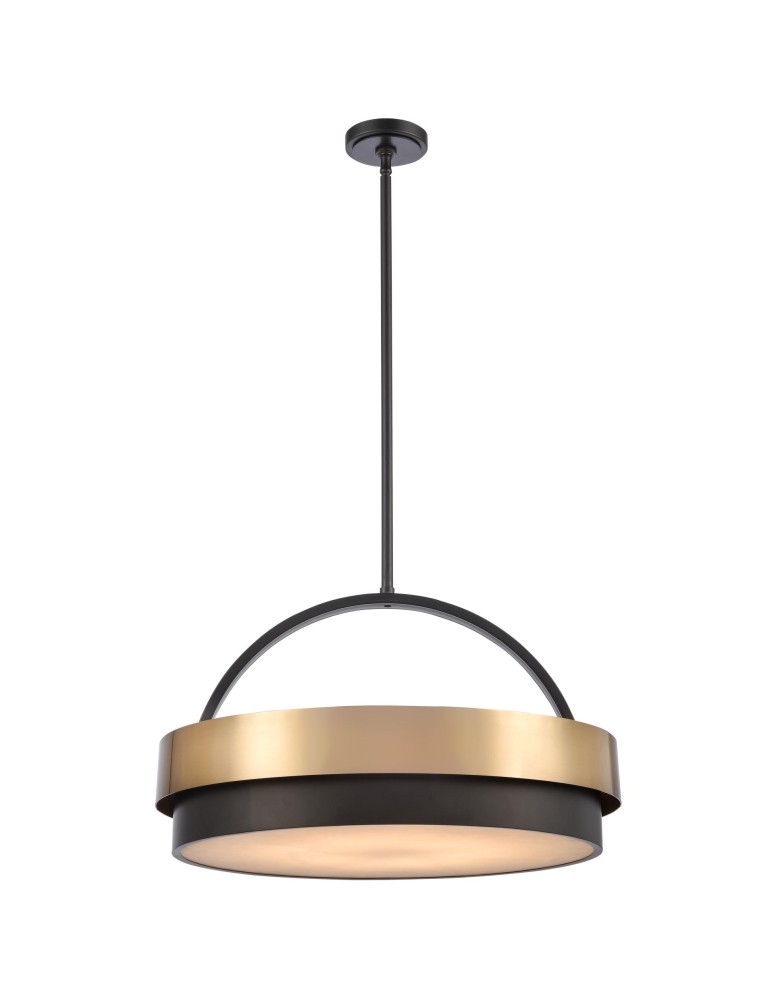Pendant lamps with lampshade - CosmoLight COBURG pendant lamp P06753BR - product kolory-swiatla.pl 1