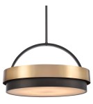 Pendant lamps with lampshade - CosmoLight COBURG pendant lamp P06753BR - product 2