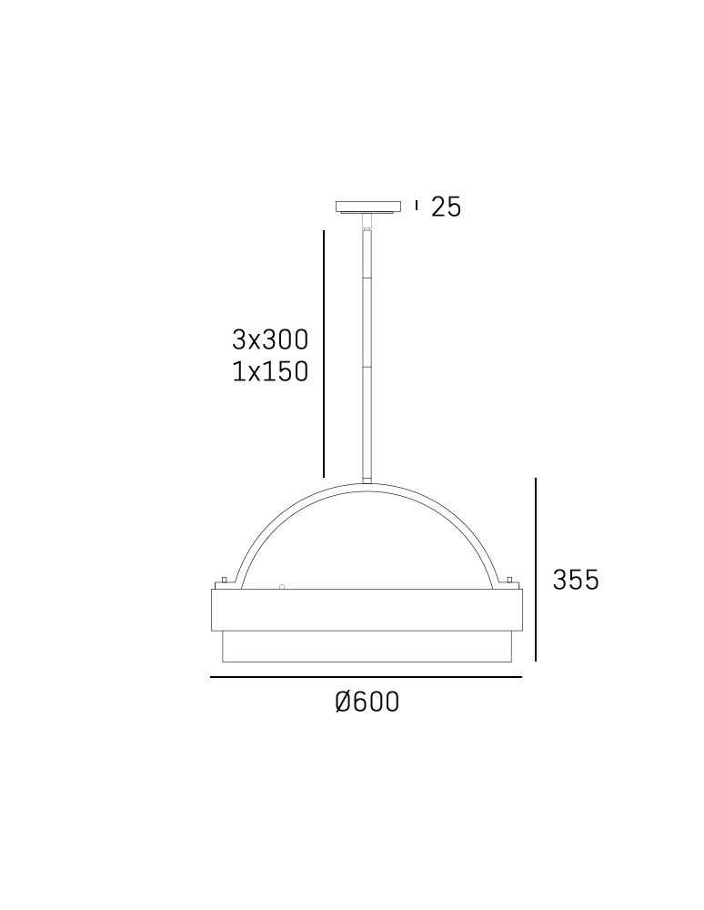 Pendant lamps with lampshade - CosmoLight COBURG pendant lamp P06753BR - product kolory-swiatla.pl 3