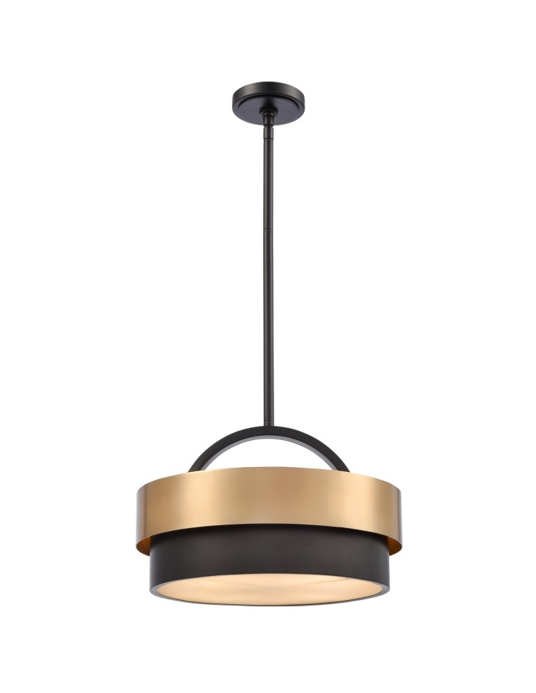 Pendant lamps with lampshade - CosmoLight COBURG pendant lamp P04760BR - product kolory-swiatla.pl 1