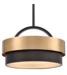 Pendant lamps with lampshade - CosmoLight COBURG pendant lamp P04760BR - product 2