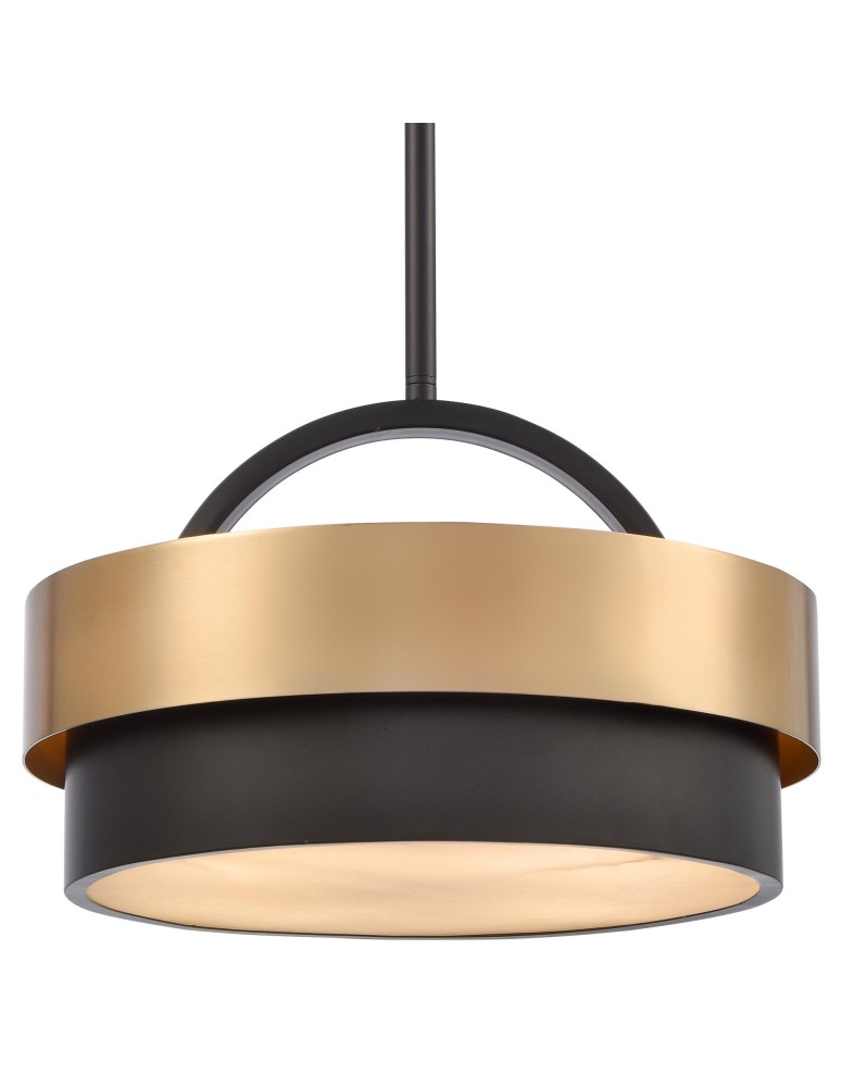 Pendant lamps with lampshade - CosmoLight COBURG pendant lamp P04760BR - product kolory-swiatla.pl 2