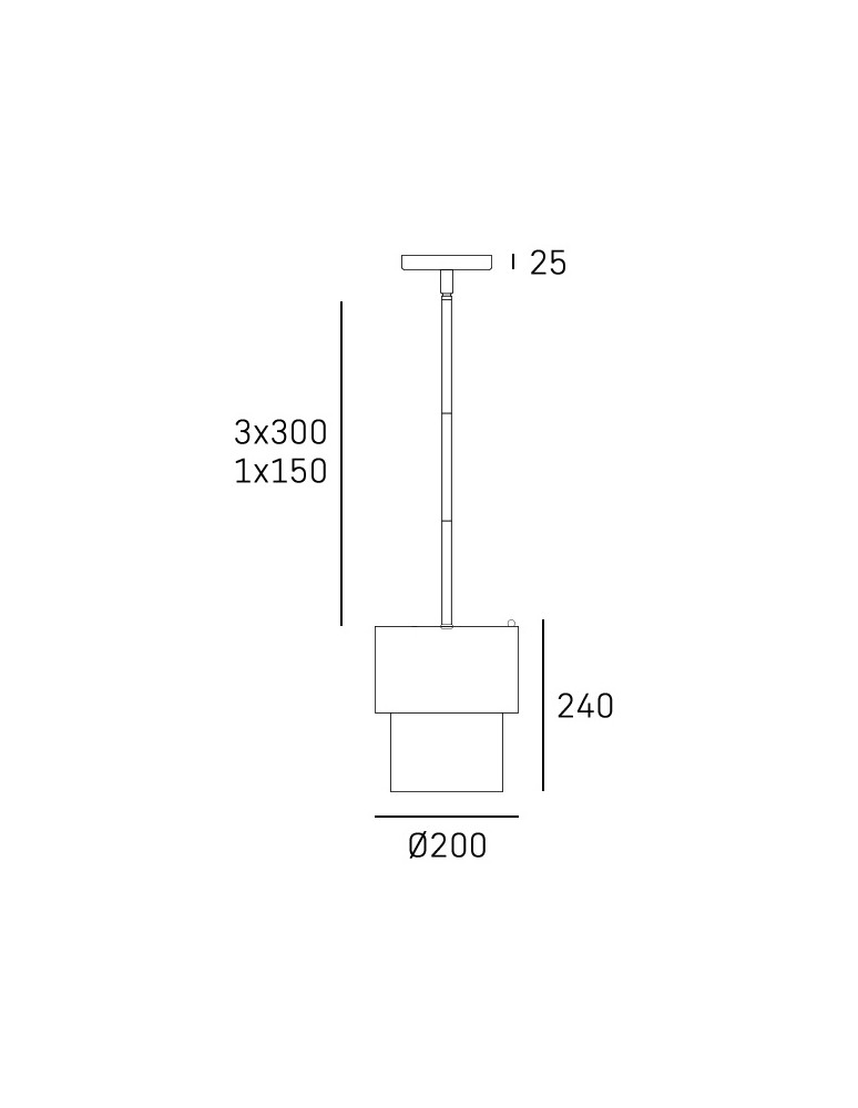 Pendant lamps with lampshade - CosmoLight COBURG pendant lamp P01777BR - product kolory-swiatla.pl 3