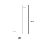 Retro wall lamps - CosmoLight COBURG wall lamp W02784BR - product 2