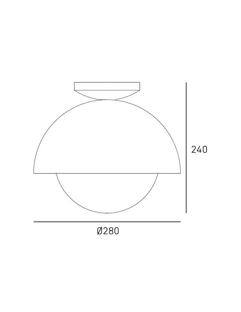 Ceiling lamps in brass - CosmoLight MODENA Plafond C01807BR - product kolory-swiatla.pl 3