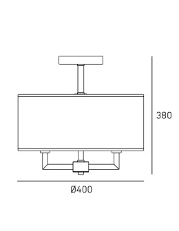 CosmoLight Plafon LILLE C04913BR - produkt 2