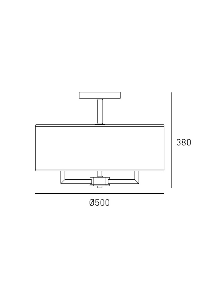 Hampton ceiling lamps - CosmoLight Plafond LILLE C05951NI - product kolory-swiatla.pl 2