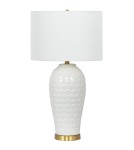 Table lamps with lampshade - CosmoLight MURCIA table lamp T01033BR-WH. - product 1
