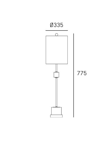 CosmoLight BARI table lamp T01040BR-WH. - product 2