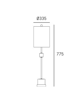 CosmoLight Lampa stołowa BARI T01040BR-WH - produkt 2