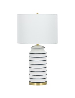 CosmoLight COASTAL table lamp T01026BR-WH.