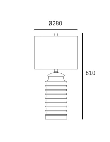 CosmoLight COASTAL table lamp T01026BR-WH. - product 2