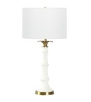 Table lamps with lampshade - CosmoLight LOBOC table lamp T01019BR-WH. - product 1