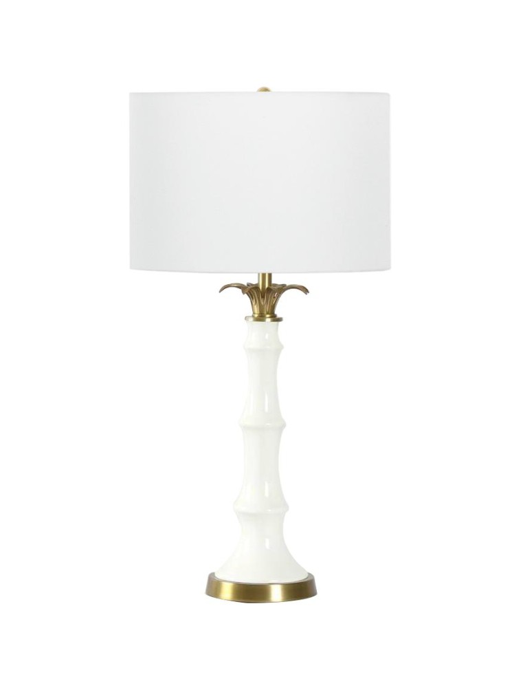 Table lamps with lampshade - CosmoLight LOBOC table lamp T01019BR-WH. - product kolory-swiatla.pl 1