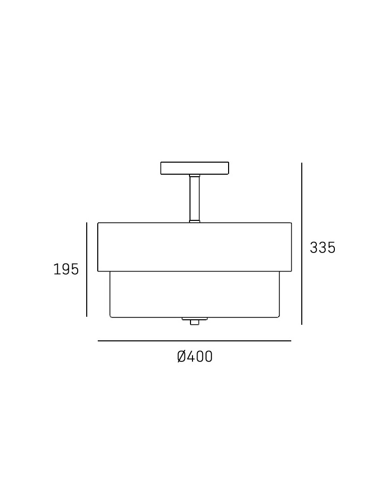 Ceiling lamps in brass - CosmoLight CORK Plafond C03999BR. - product kolory-swiatla.pl 2