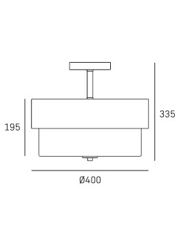 CosmoLight Plafon CORK C03999BR - produkt 2
