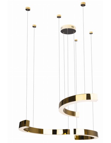 Maxlight Lotus 40W Gold Dimmable P0394D Pendant Lamp.
