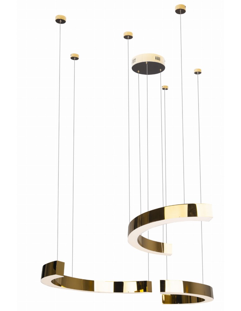 Pendant lamps - Maxlight Lotus 40W Gold Dimmable P0394D Pendant Lamp. - product kolory-swiatla.pl 1