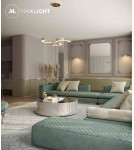 Pendant lamps - Maxlight Lotus 40W Gold Dimmable P0394D Pendant Lamp. - product 2