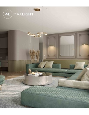 Maxlight Lotus 40W Gold Dimmable P0394D Pendant Lamp. - product 2