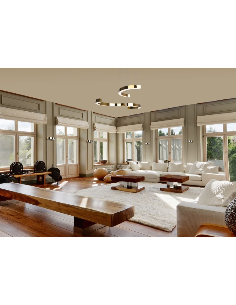 Pendant lamps - Maxlight Lotus 40W Gold Dimmable P0394D Pendant Lamp. - product kolory-swiatla.pl 3