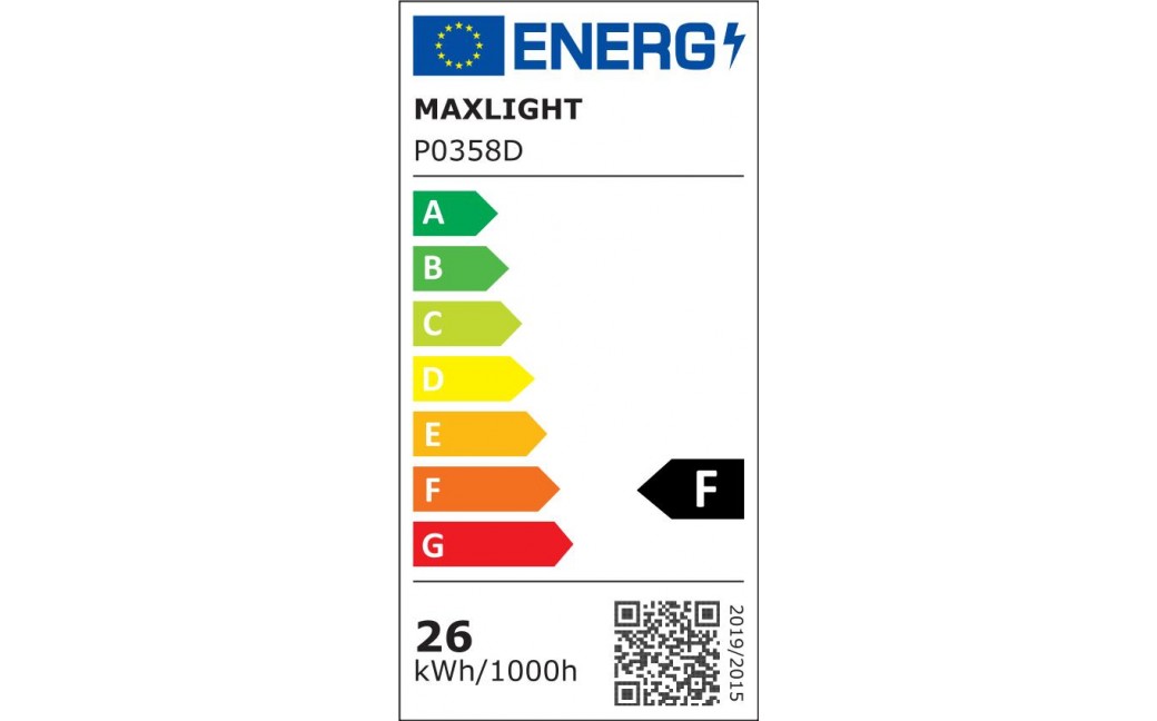 MAXLight Organic Horizon P0358D Lampa Wiszaca Ściemnialna Czarna