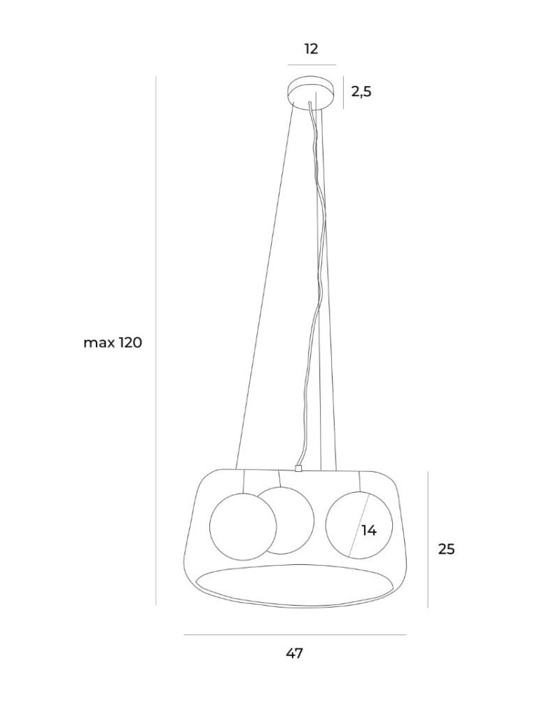 Pendant lamps - Maxlight Koshi II Pendant Lamp P0499 - product kolory-swiatla.pl 5
