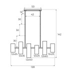 Pendant lamps - Maxlight Laxer Pendant Lamp Black P0503 - product 3