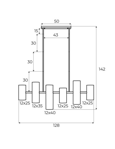 MAXLight P0504 Lampa Wisząca Laxer Biała - produkt 2