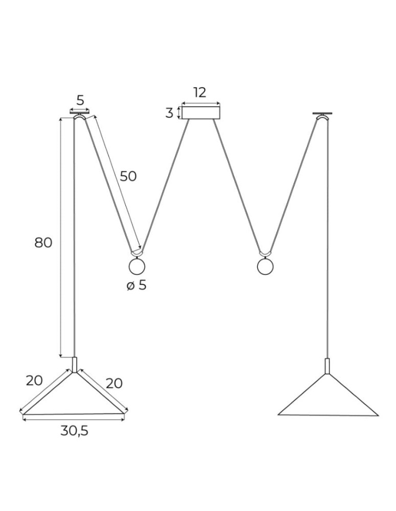 Pendant lamps - Maxlight Vulcano II P0506 Pendant Lamp. - product kolory-swiatla.pl 2
