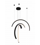Pendant lamps - Maxlight Trio Arc Matt Black P0507 Pendant Lamp. - product 1