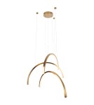 Pendant lamps - Maxlight Trio Arc Brushed Gold P0509 Pendant Lamp. - product 1