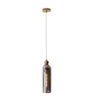 Pendant lamps - Maxlight Campanila Smoky Glass Pendant Lamp P0511 - product 1