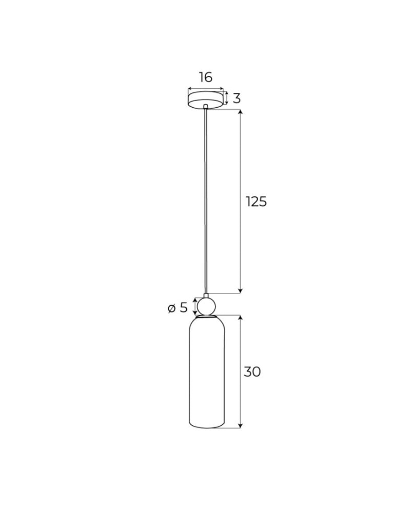 Pendant lamps - Maxlight Campanila Smoky Glass Pendant Lamp P0511 - product kolory-swiatla.pl 2