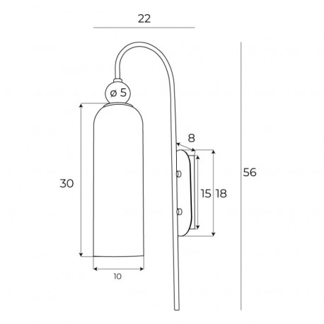 MAXLight W0332 Kinkiet Campanila Champagne Glass