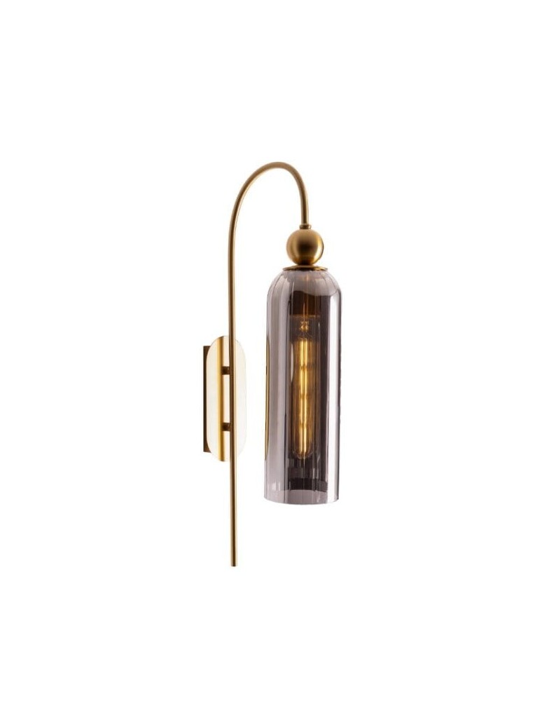 Wall lamps - Maxlight Wall lamp Campanila Smoky Glass W0333 - product kolory-swiatla.pl 1
