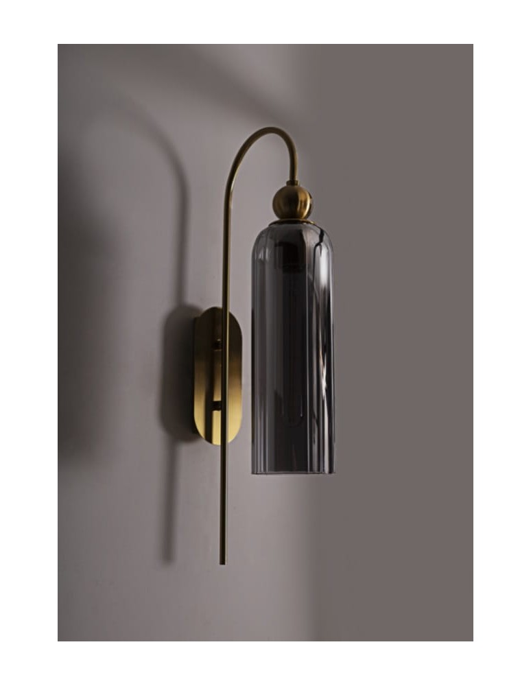 Wall lamps - Maxlight Wall lamp Campanila Smoky Glass W0333 - product kolory-swiatla.pl 3