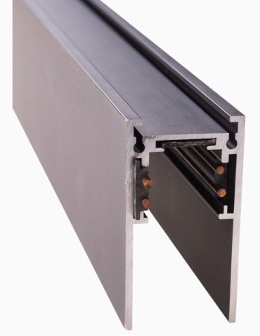 Maxlight Magnetic Rail Deep, Surface Mounted, 1 meter, Black MT0001