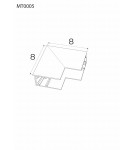 Accessories for magnetic busbars - Maxlight Angle Deep Wall/ Ceiling. For rails MT0001, MT0002 MT0005 - product 2