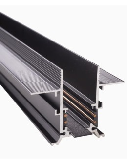 Maxlight Flush Mounted Magnetic Rail, 1 Metre, Black MT0006