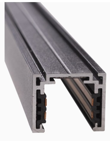 Maxlight Magnetic Tile Rail, Surface Mounted, 2 Meters, Black MT0012