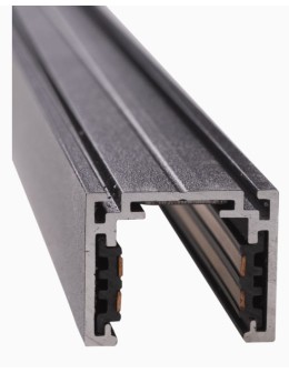 Maxlight Magnetic Tile Rail, Surface Mounted, 2 Meters, Black MT0012