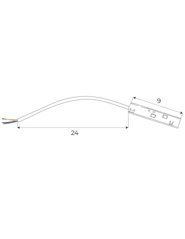 MAXLight Magnetic MA0001 Zasilanie szyny przy użyciu zasilacza zewnętrznego MA0007 - produkt 2