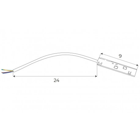 MAXLight Magnetic MA0001 Zasilanie szyny przy użyciu zasilacza zewnętrznego MA0007