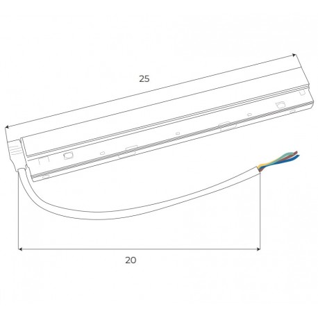 MAXLight Magnetic MA0005 Zasilacz wewnętrzny 200W do szyn magnetycznych