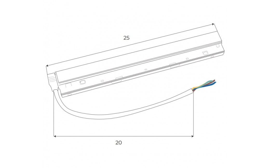 MAXLight Magnetic MA0005 Zasilacz wewnętrzny 200W do szyn magnetycznych