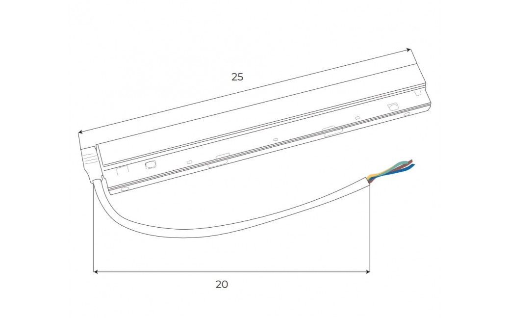 MAXLight Magnetic MA0006 Zasilacz wewnętrzny DALI 100W do szyn magnetycznych