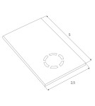 Accessories for magnetic busbars - Maxlight End Cap for Deep Surface Rail Mt0001, Mt0002 MA0012. - product 2