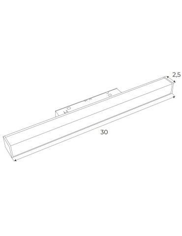 Maxlight Magnetic Linear System On/Off Lamp 12W 634lm 3000K M0001N. - product 2